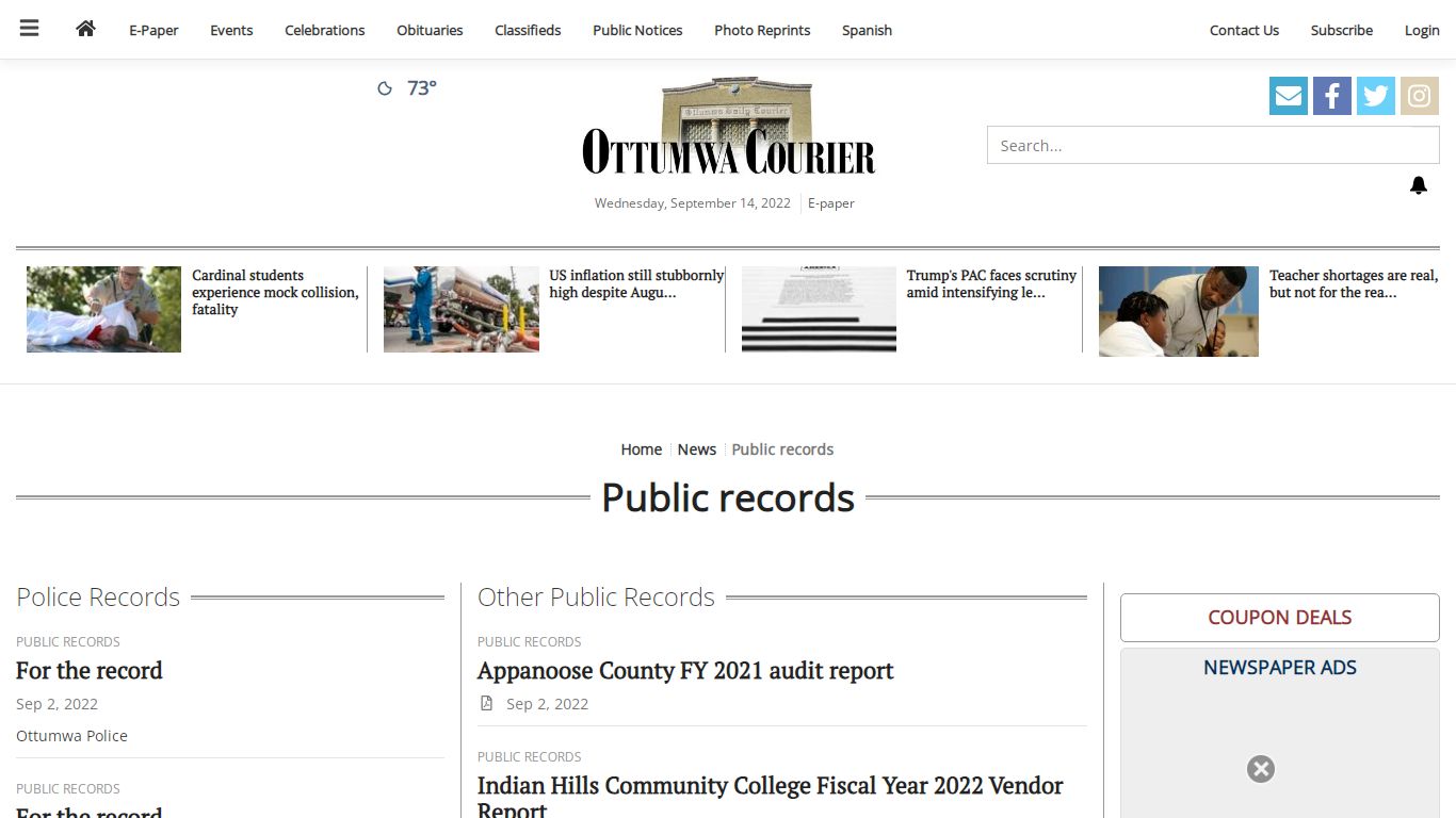 Record | ottumwacourier.com